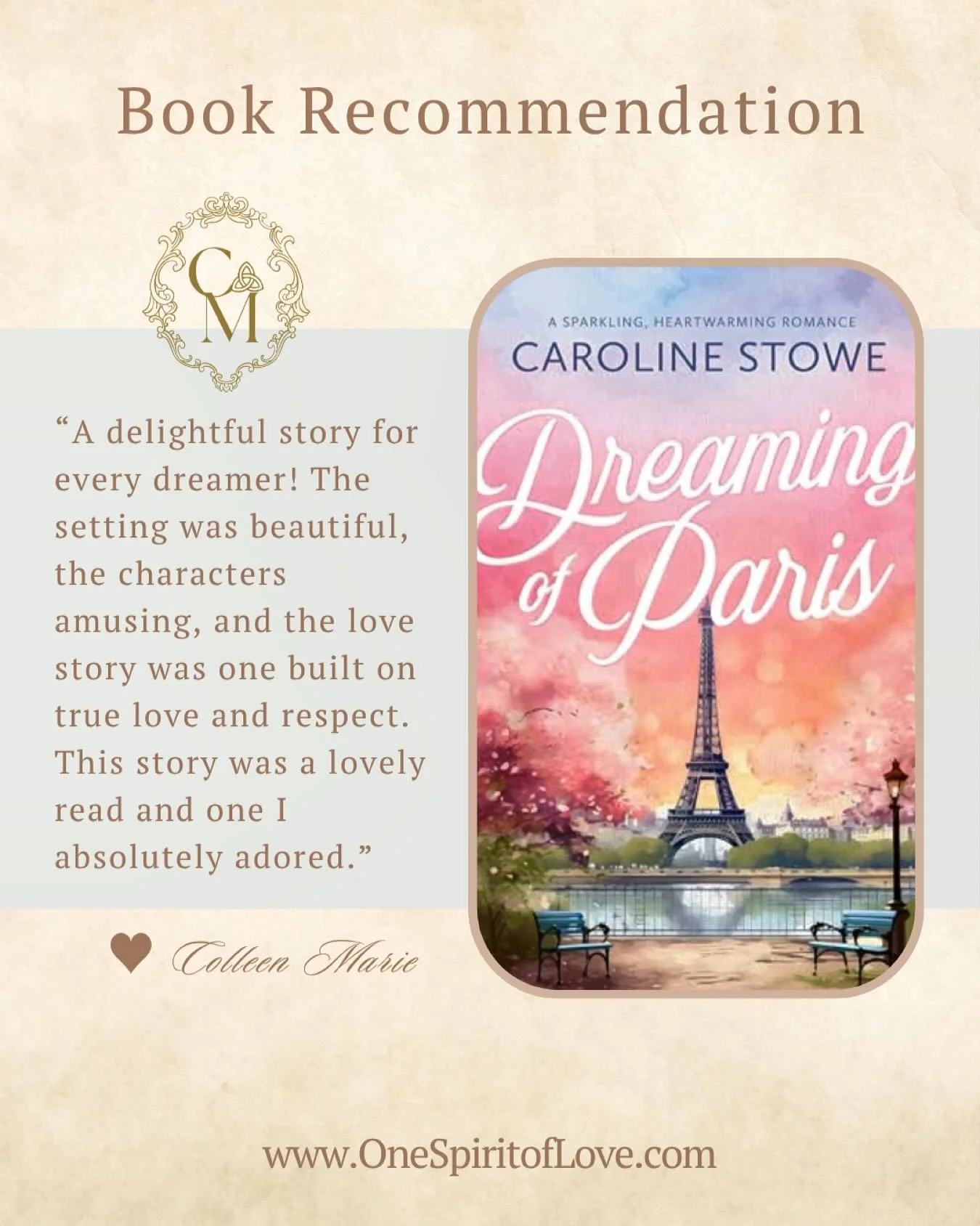 &ldquo;A delightful story for every dreamer! The setting was beautiful, the characters amusing, and the love story was one built on true love and respect. This story was a lovely read and one I absolutely adored.&rdquo; &hearts; Colleen Marie

📖 Dre