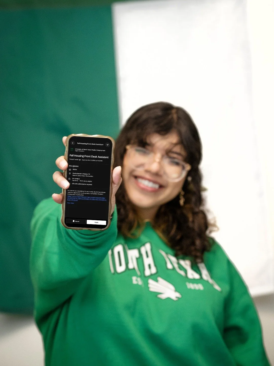 We&rsquo;re hiring Front Desk Assistants for Fall 2026! Click the link in our bio to apply🔗
#UNTHousing #UNTResLife #YouBelongHere #unt