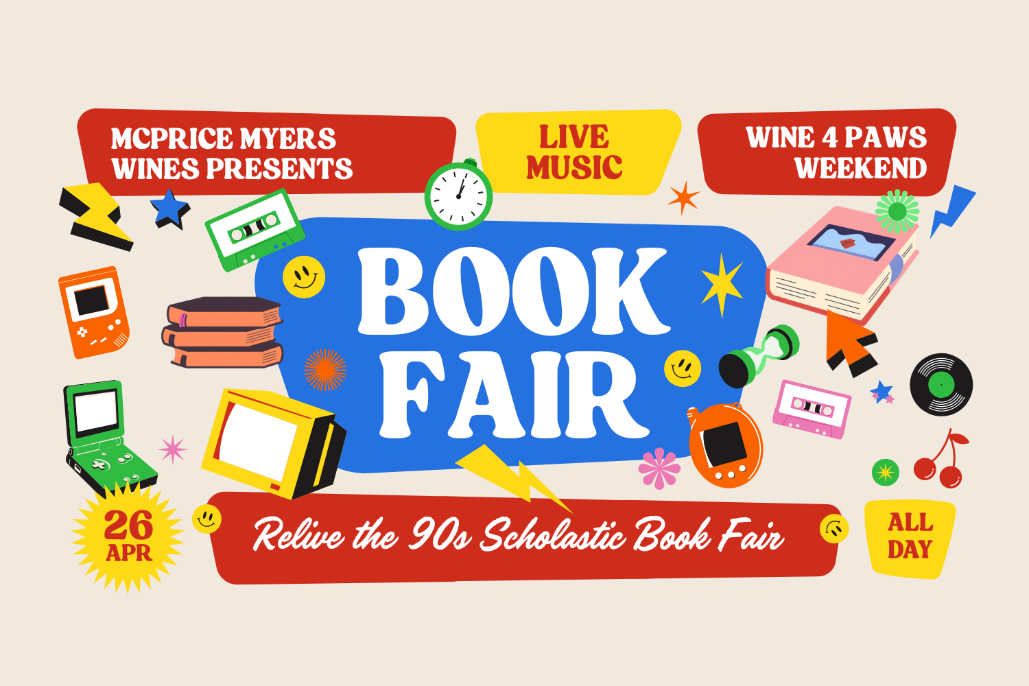 Relive the 90s Scholastic Book Fair - with Wine!