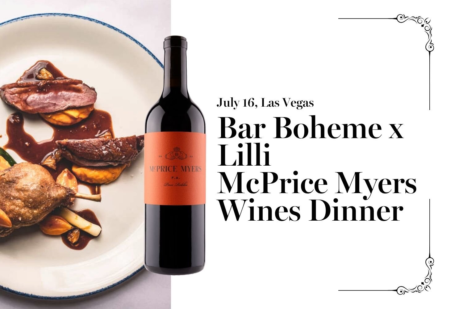 Wine Dinner at Bar Boheme, Las Vegas