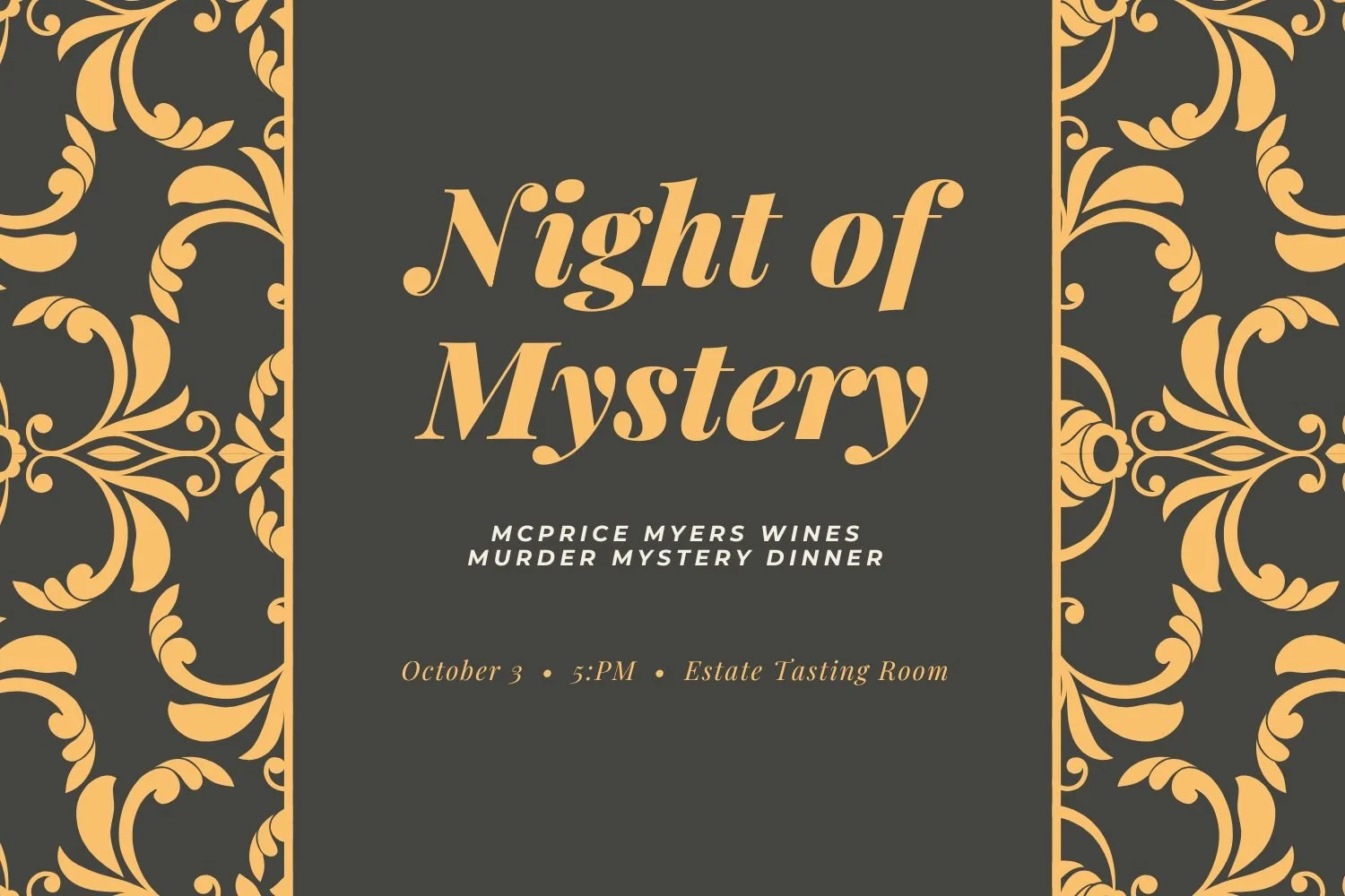A Roaring Night of Mystery &amp; Wine