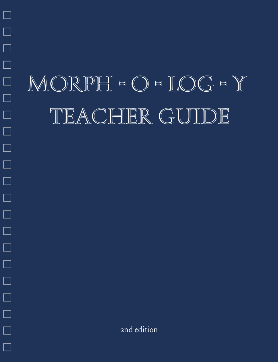 Morphology Teacher Guide