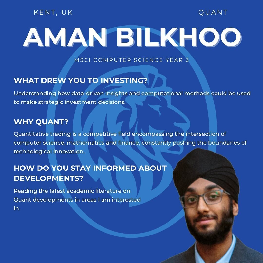 Get to know our Head of Quantitative Trading - Aman!