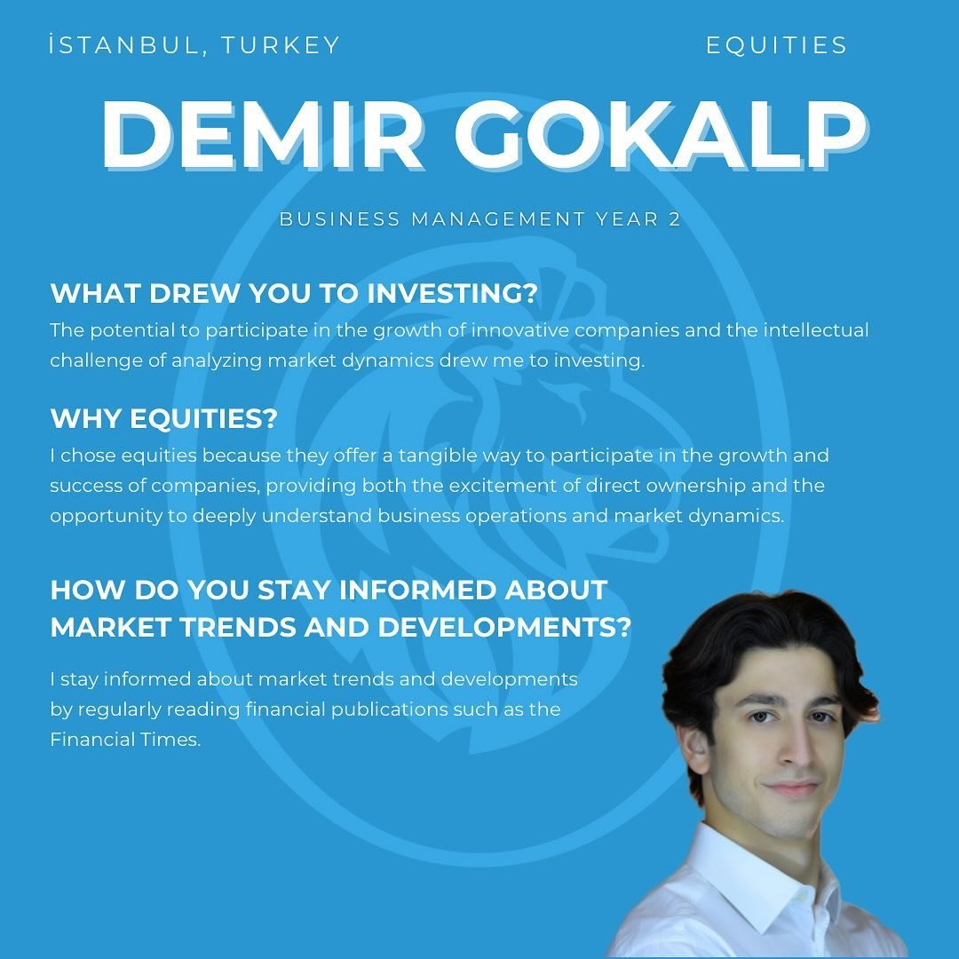 Get to know one of our Equity Associates - Demir Gokalp!