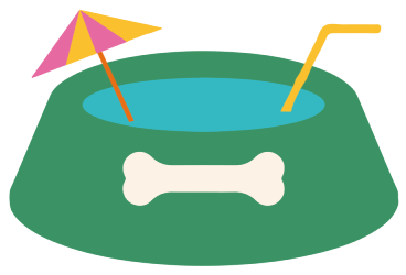 Illustration of a dog bowl
