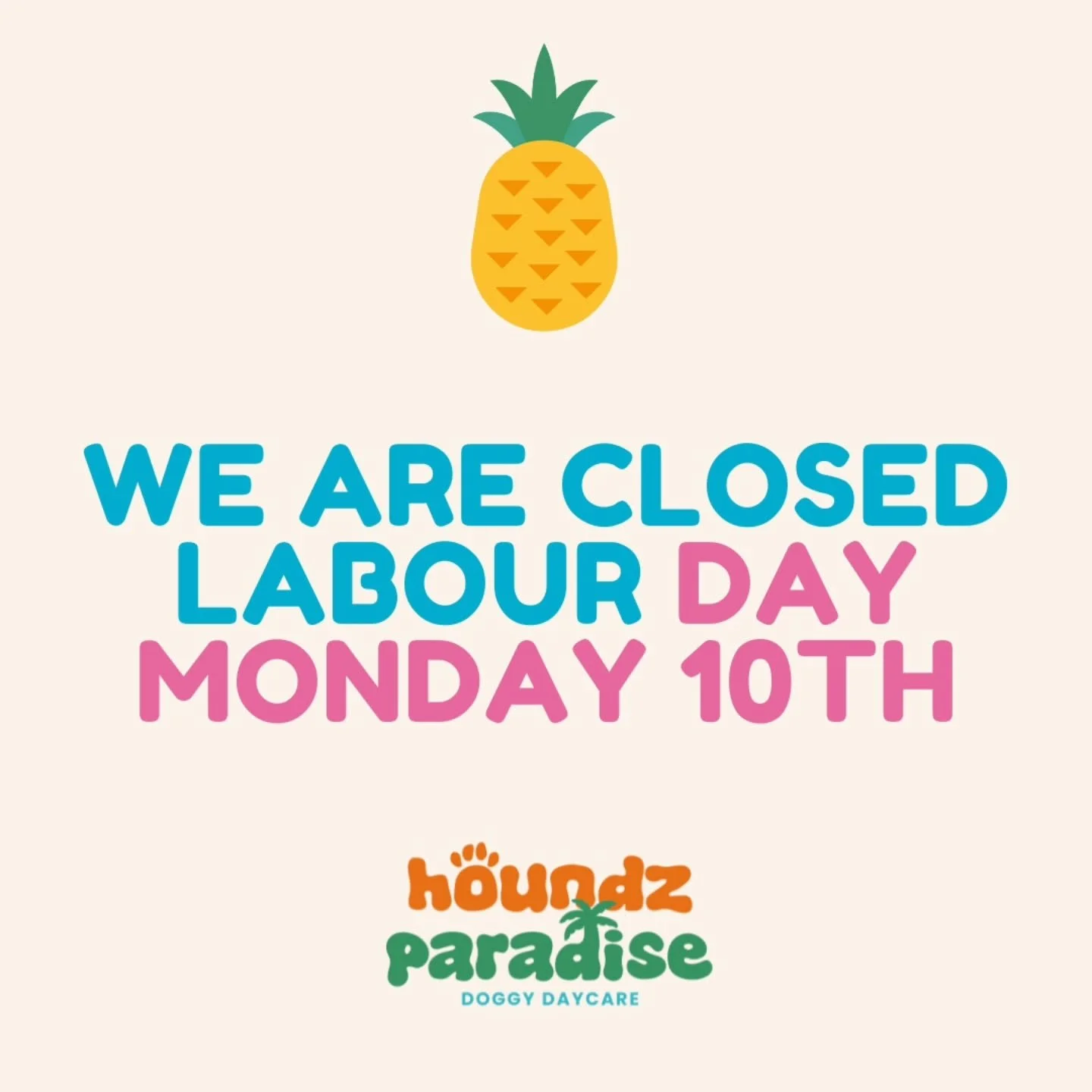 We are closed for the Labour Day Public Holiday next Monday 10th 🌴
.
.
.
#dogdaycare #doggydaycare #dogdaycarelife #doggydaycarelife #welovedogs #weloveourdogs #petcare #doggrooming #doggroomer #doggroomermaribyrnong #maribyrnong #dogsofmelbourne #d