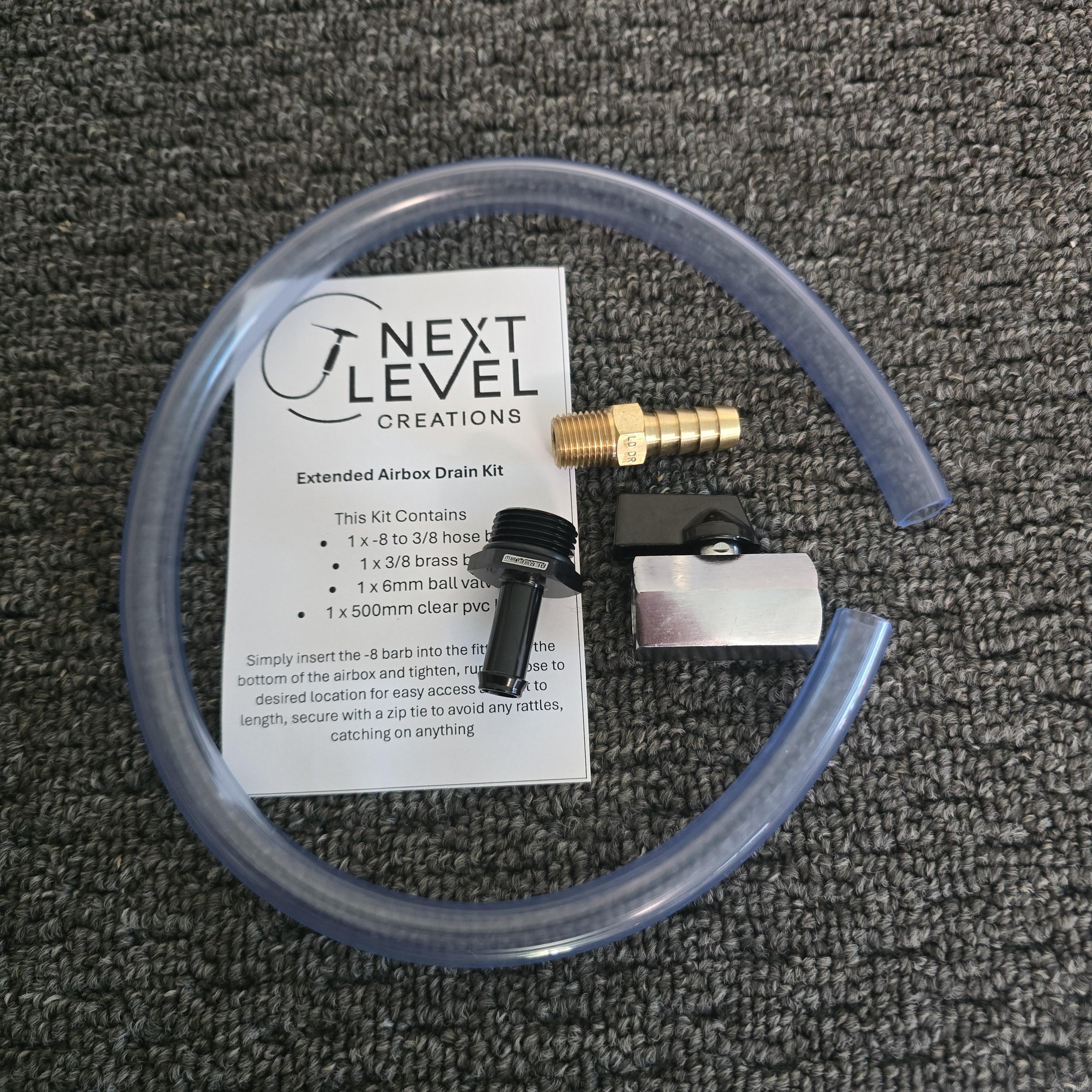 Next Level Airbox Extended Drain Kit