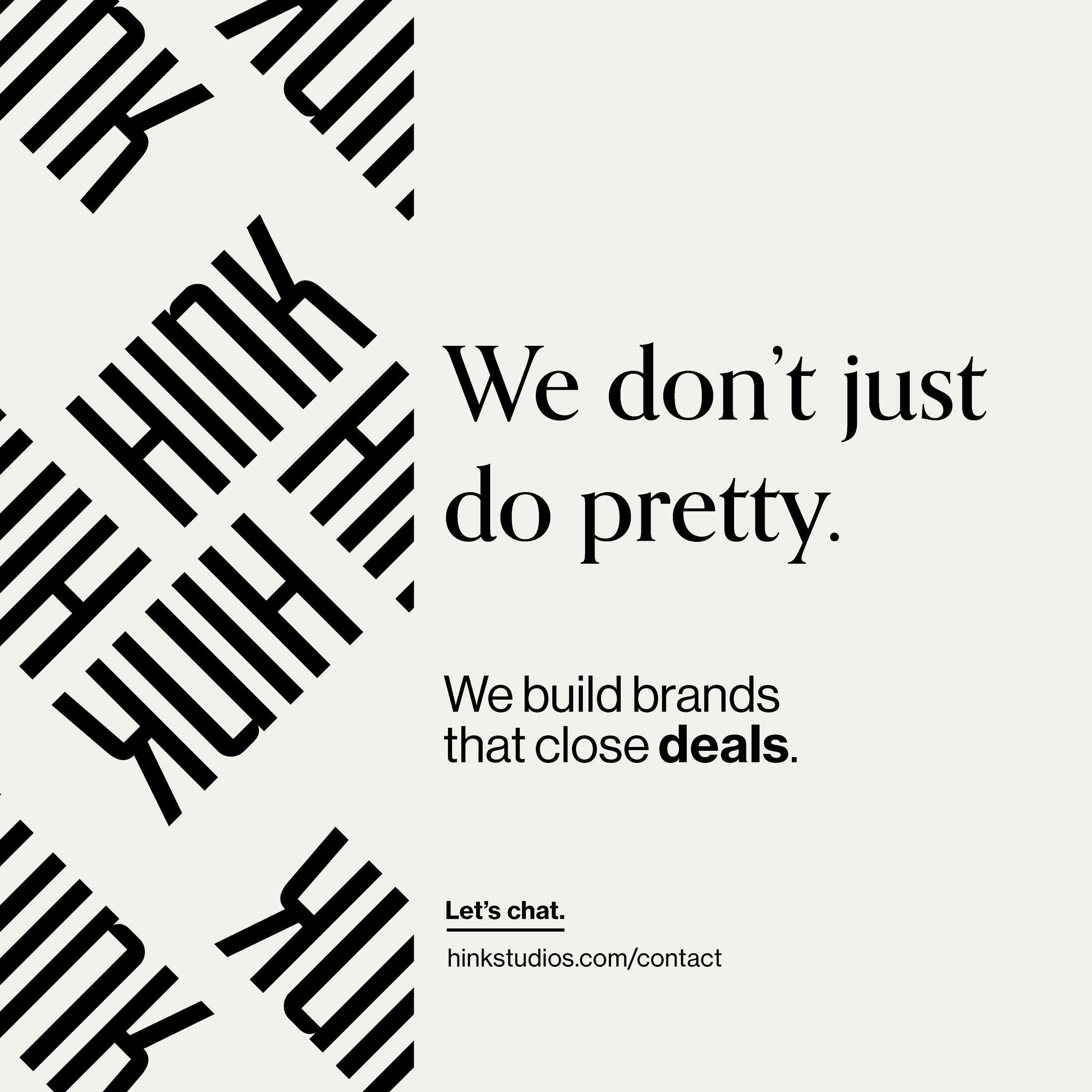 Pretty&rsquo;s fine. But persuasive? That&rsquo;s better. We create branding that works hard&mdash;even when you're offline. Read our new blog post on why clarity drives growth. Link in bio.