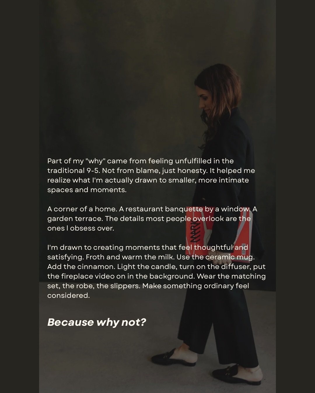 My Why and for Who 

Read more on my substack (#28)
🔗link in bio