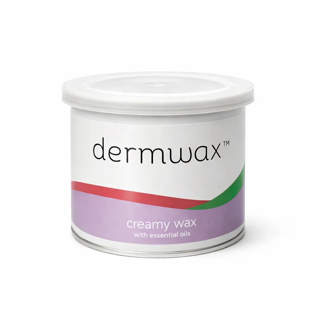 Dermawax Lemon Essential Oil Pink Metallic Soft Wax 14OZ