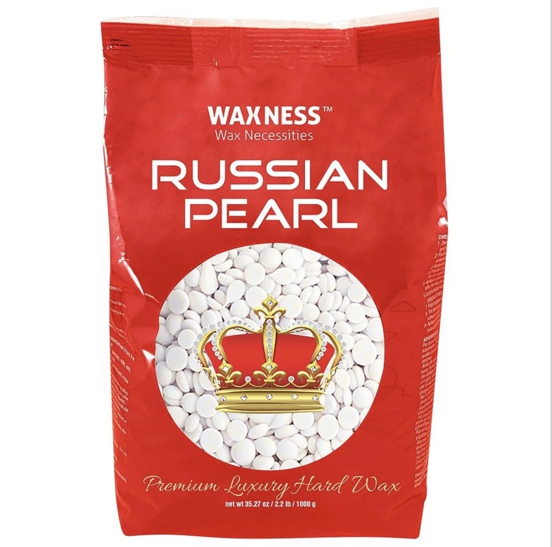 Waxness Polymer Blend Luxury Hand Wax Beads Russian Pearl 2.2LB
