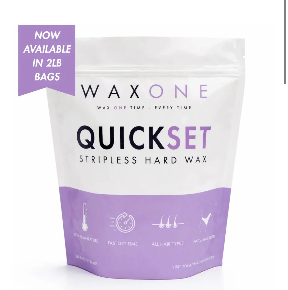 Waxone Quick Set Hard Wax 2 LB Bag of Beads