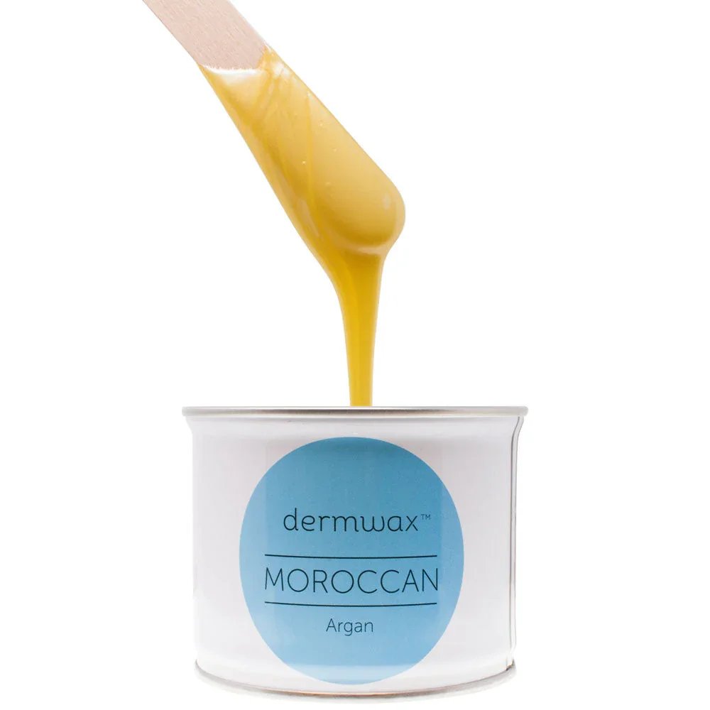 Dermawax Moroccan Argan Metallic Yellow Soft Wax 14OZ