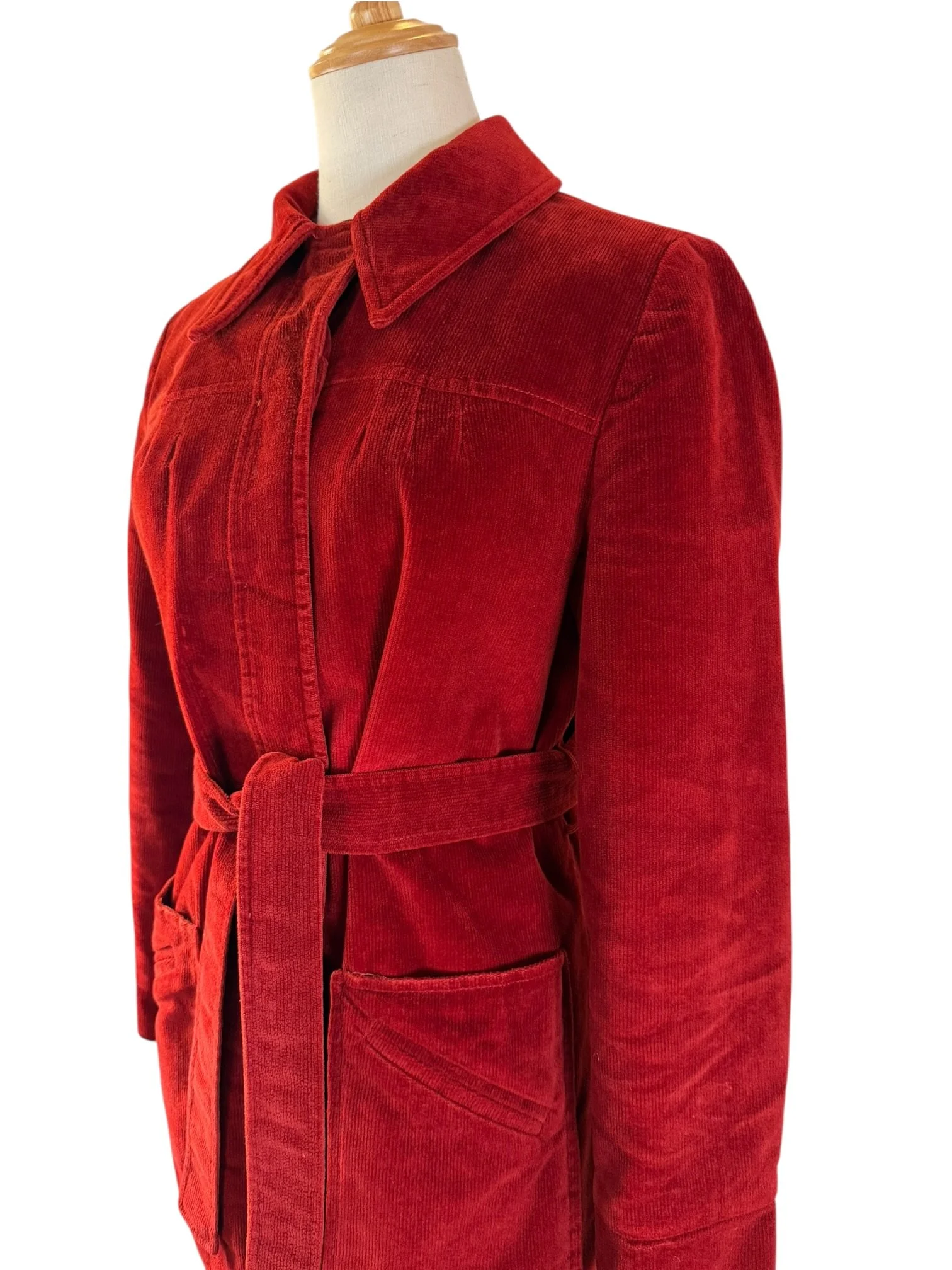 Sears Red Corduroy Belted Coat (7).jpeg