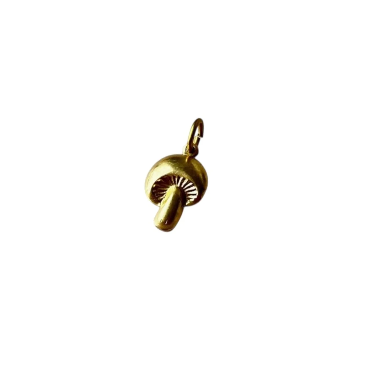 Vintage Mushroom Brass Charm