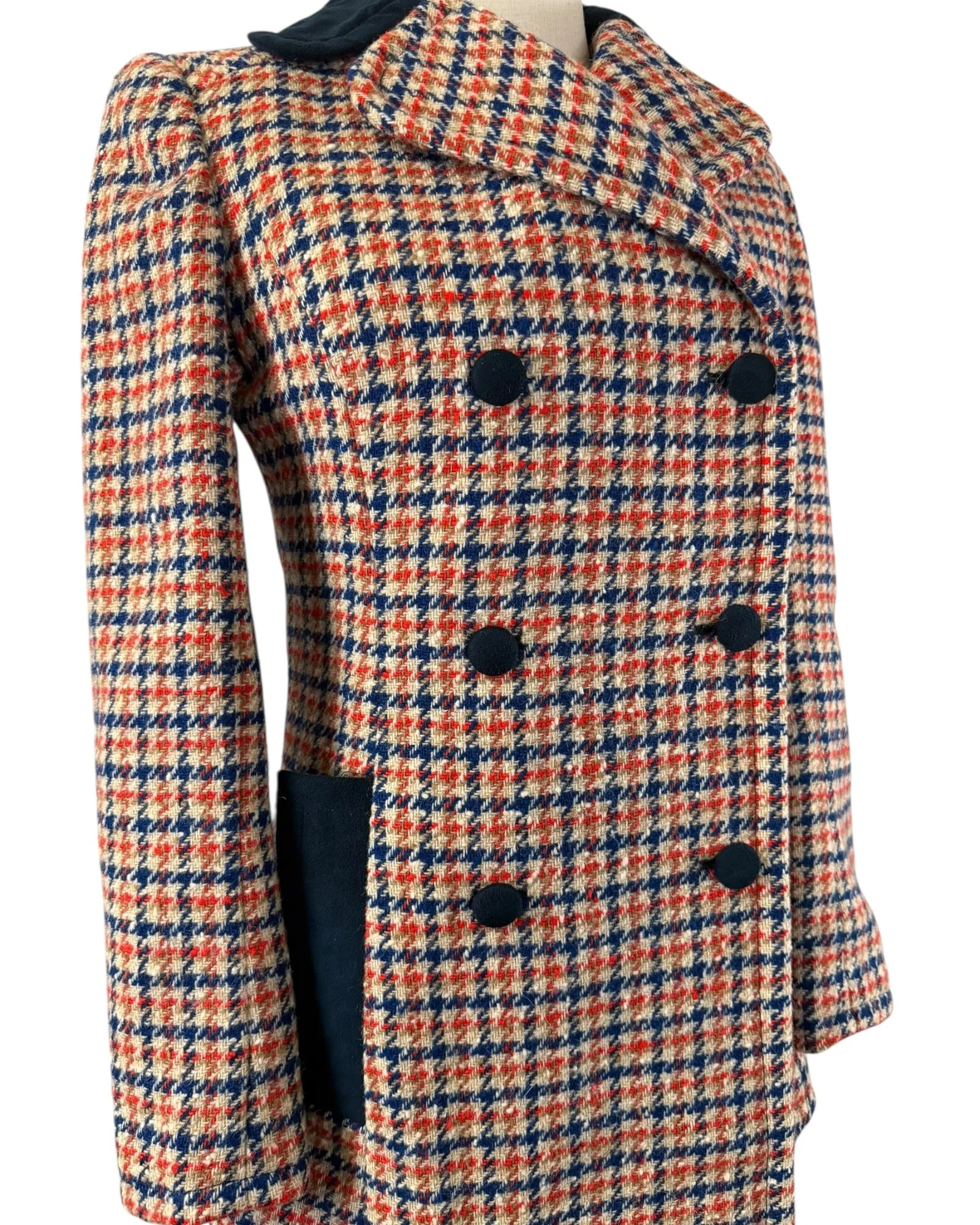 Pendleton Orange Blue Plaid Blazer (13).jpeg