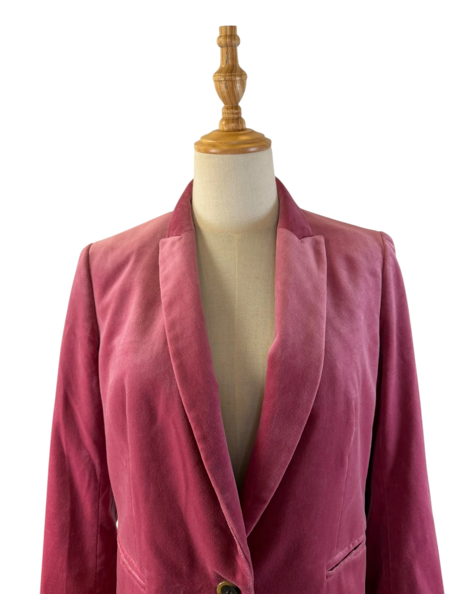 J. Crew Pink Velvet Blazer (4).jpeg