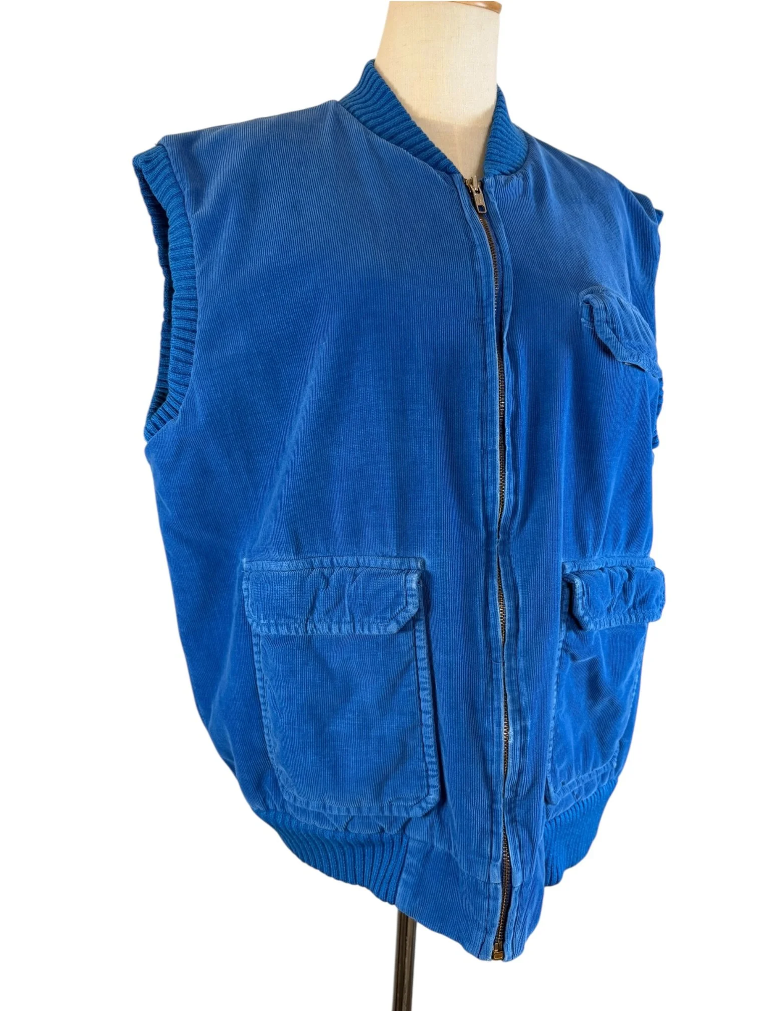 Cobalt Blue Corduroy Puffy Vest (7).jpeg
