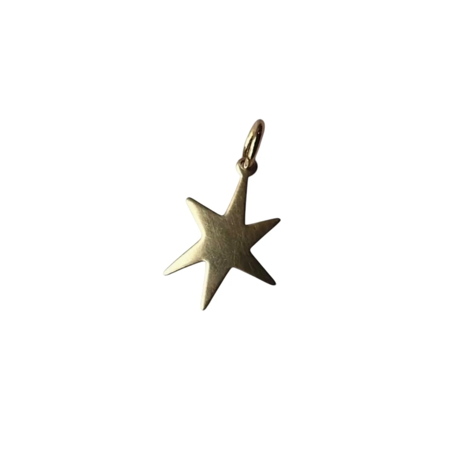Vintage Celestial Star Brass Charm