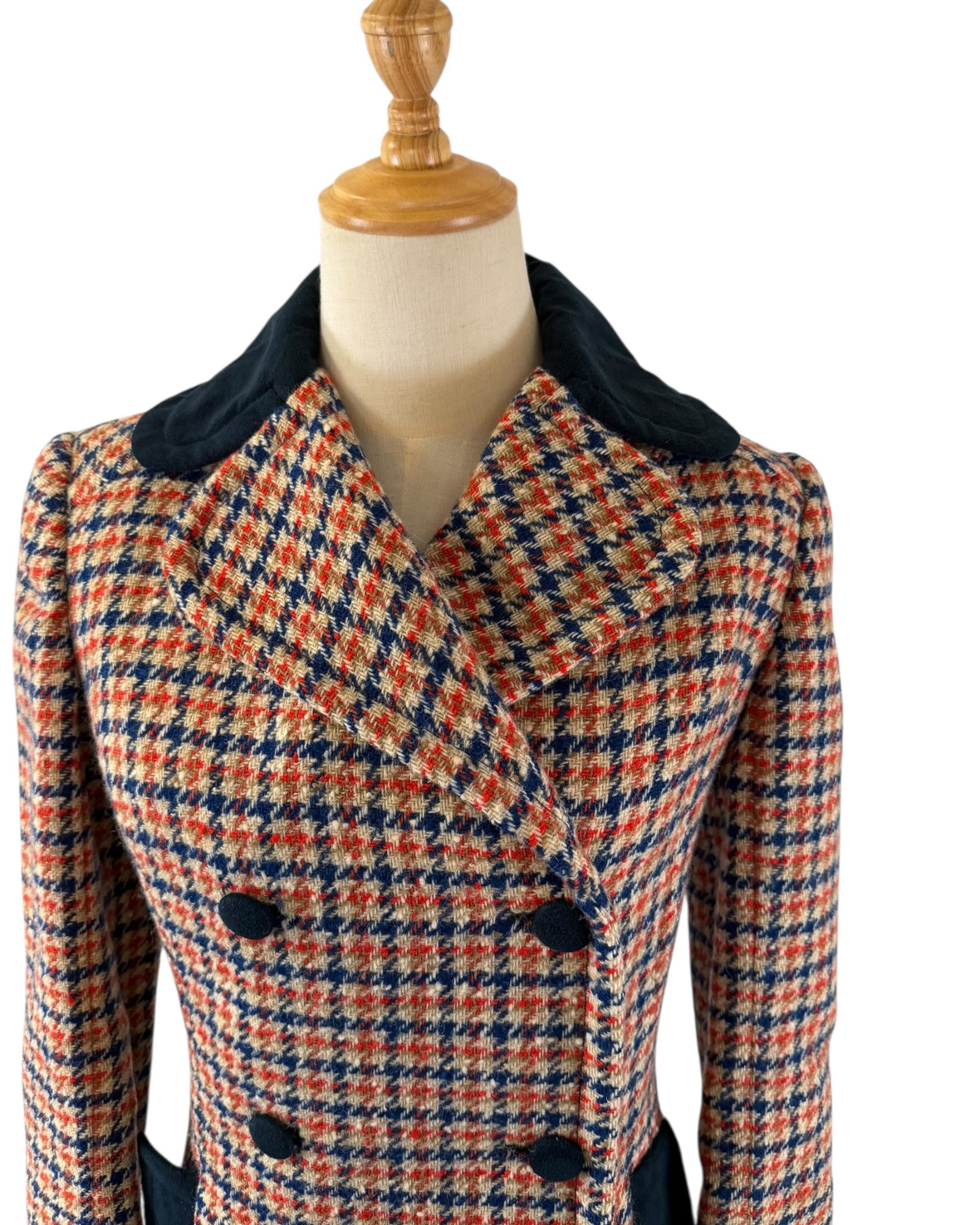 Pendleton Orange Blue Plaid Blazer (9).jpeg