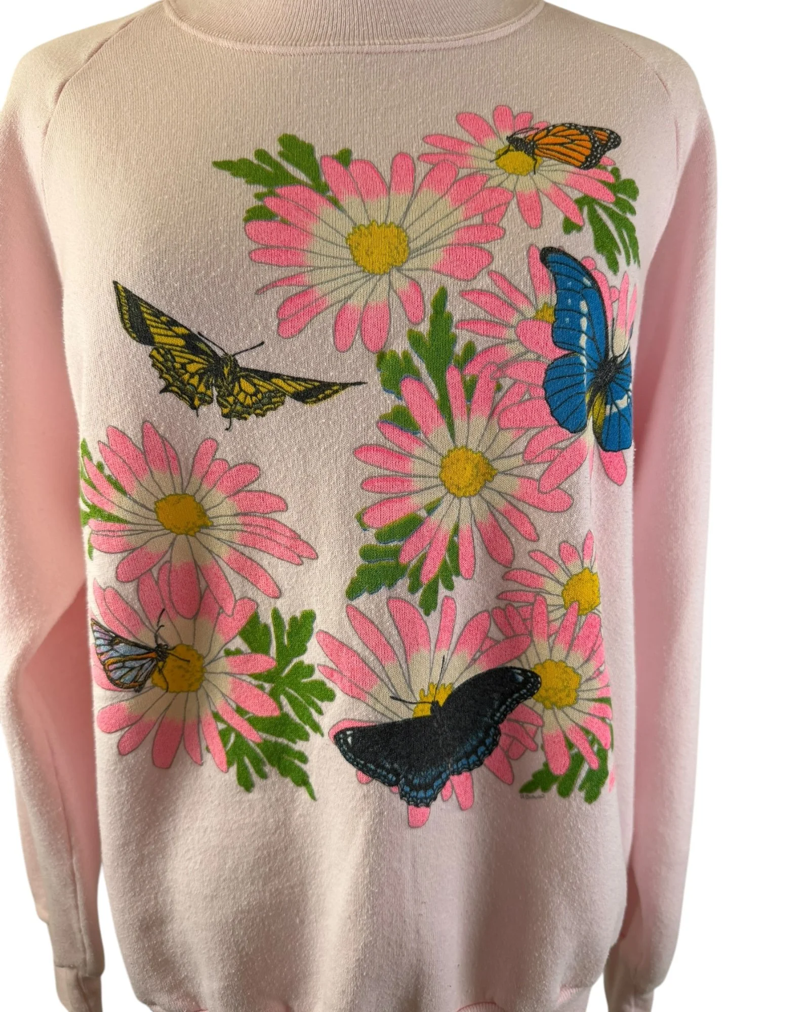 Butterfly Floral Light Pink Sweatshirt (10).jpeg