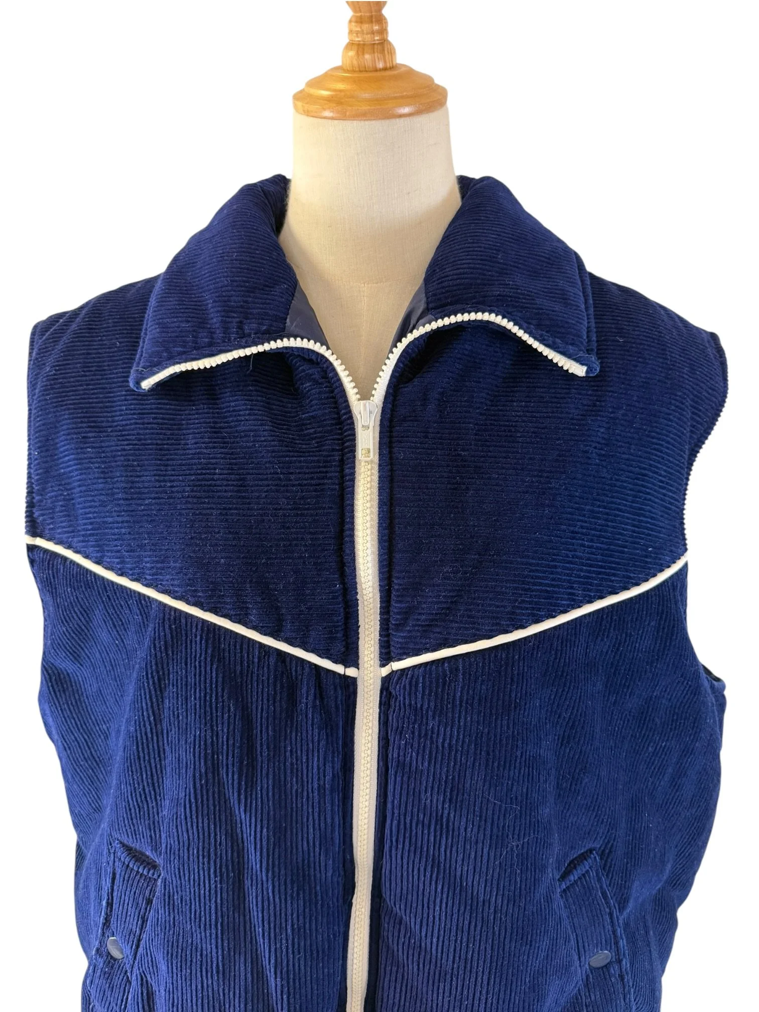 Navy Blue Corduroy Puffy Vest (9).jpeg