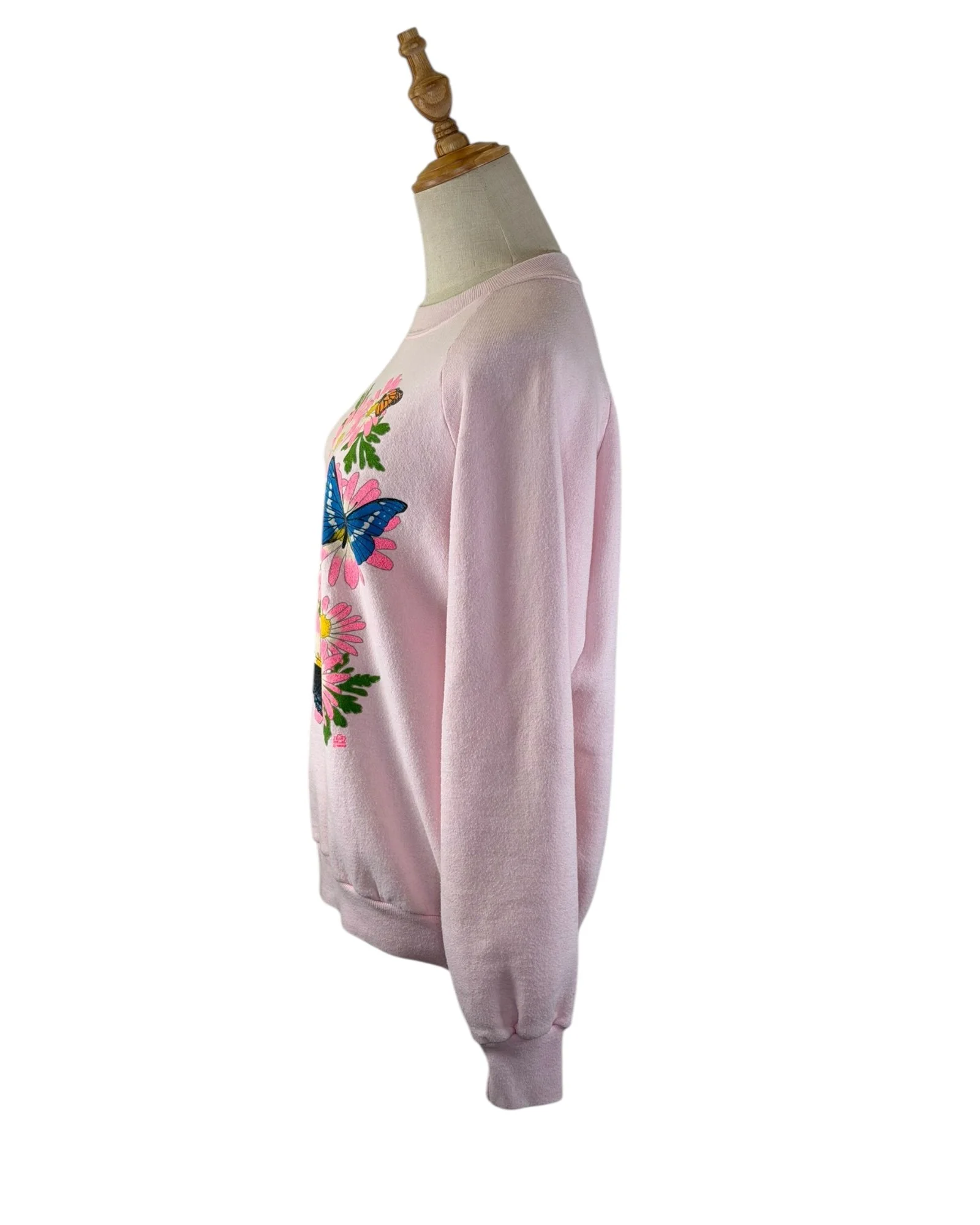 Butterfly Floral Light Pink Sweatshirt (6).jpeg