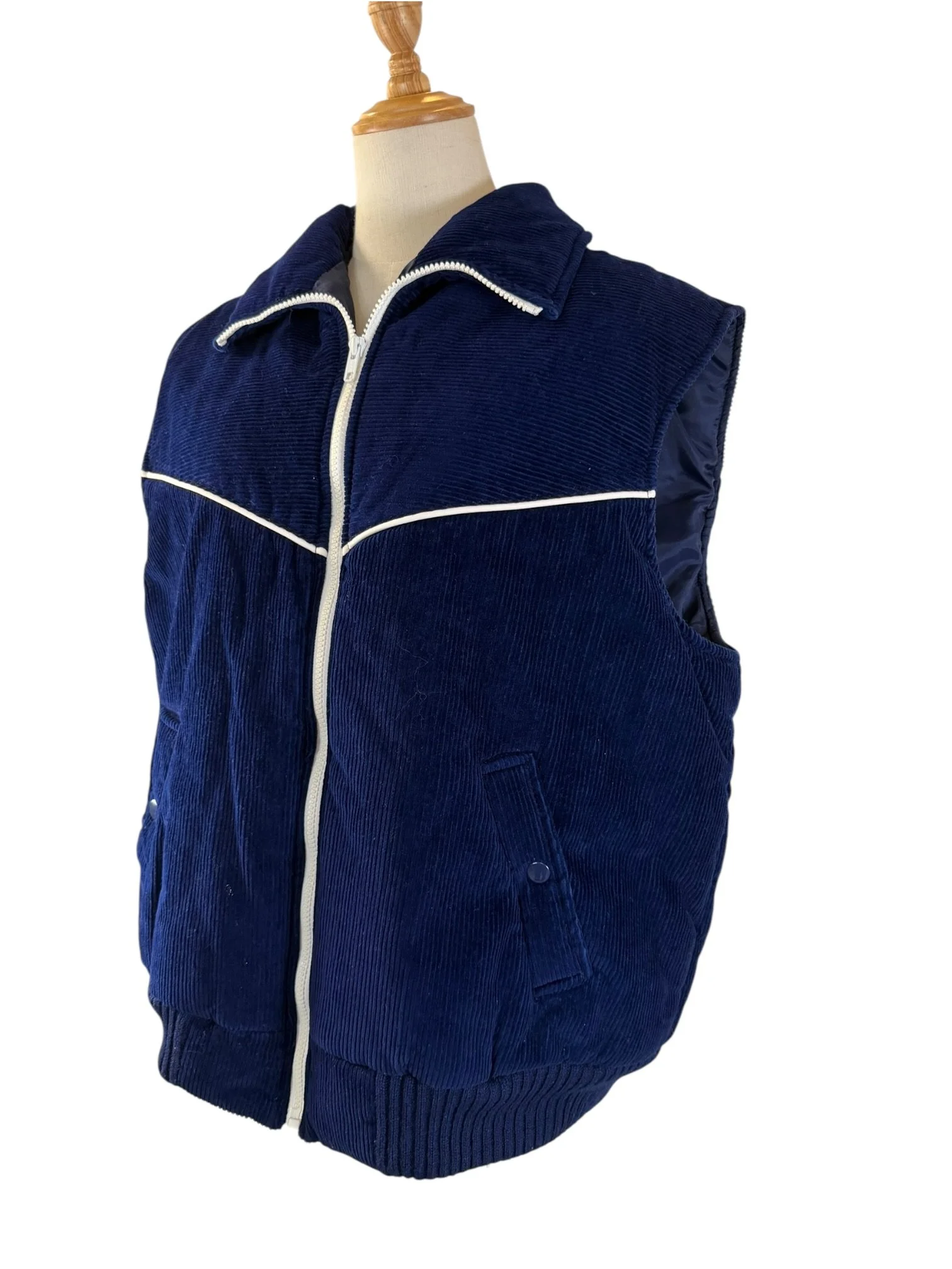 Navy Blue Corduroy Puffy Vest (7).jpeg