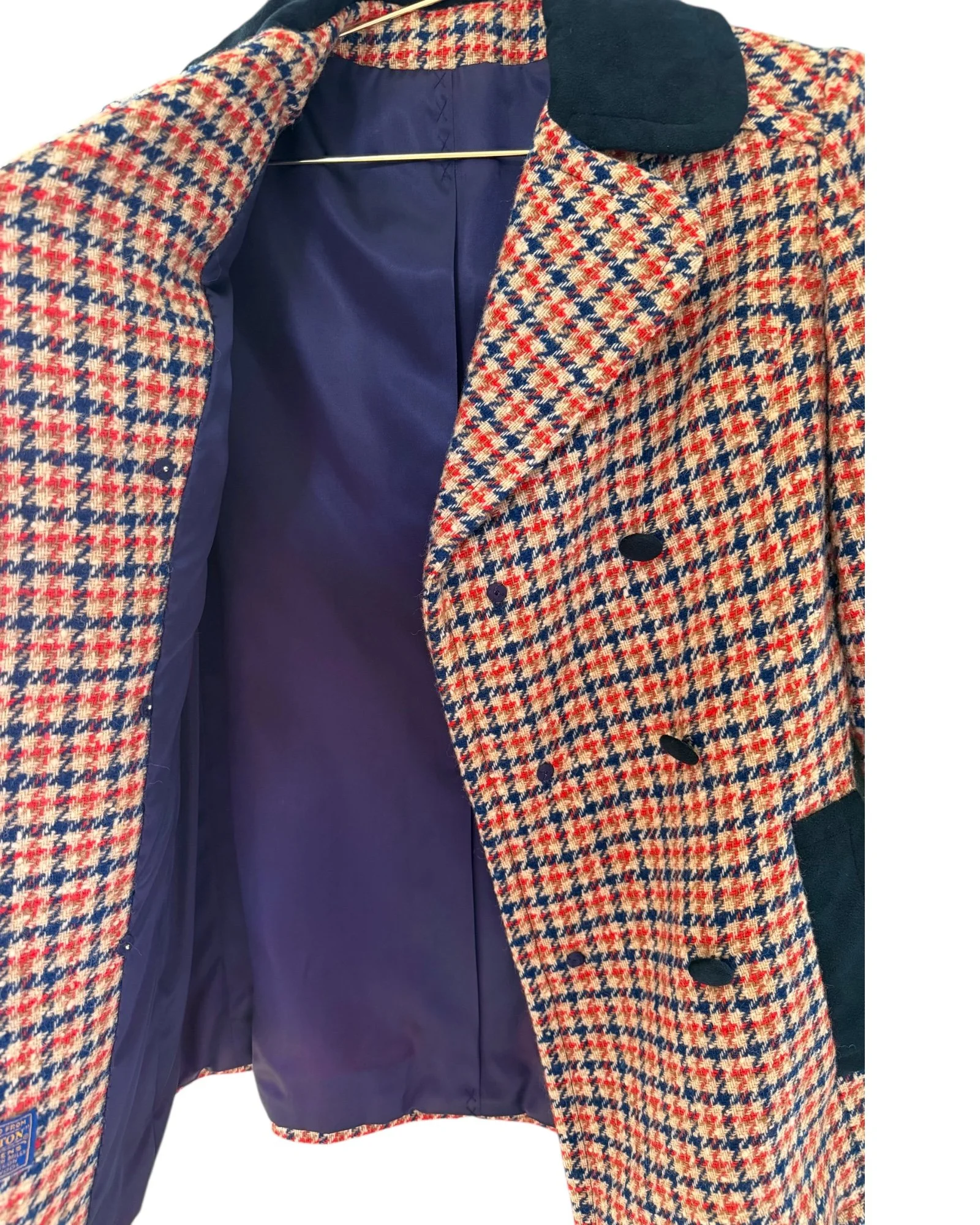 Pendleton Orange Blue Plaid Blazer (2).jpeg