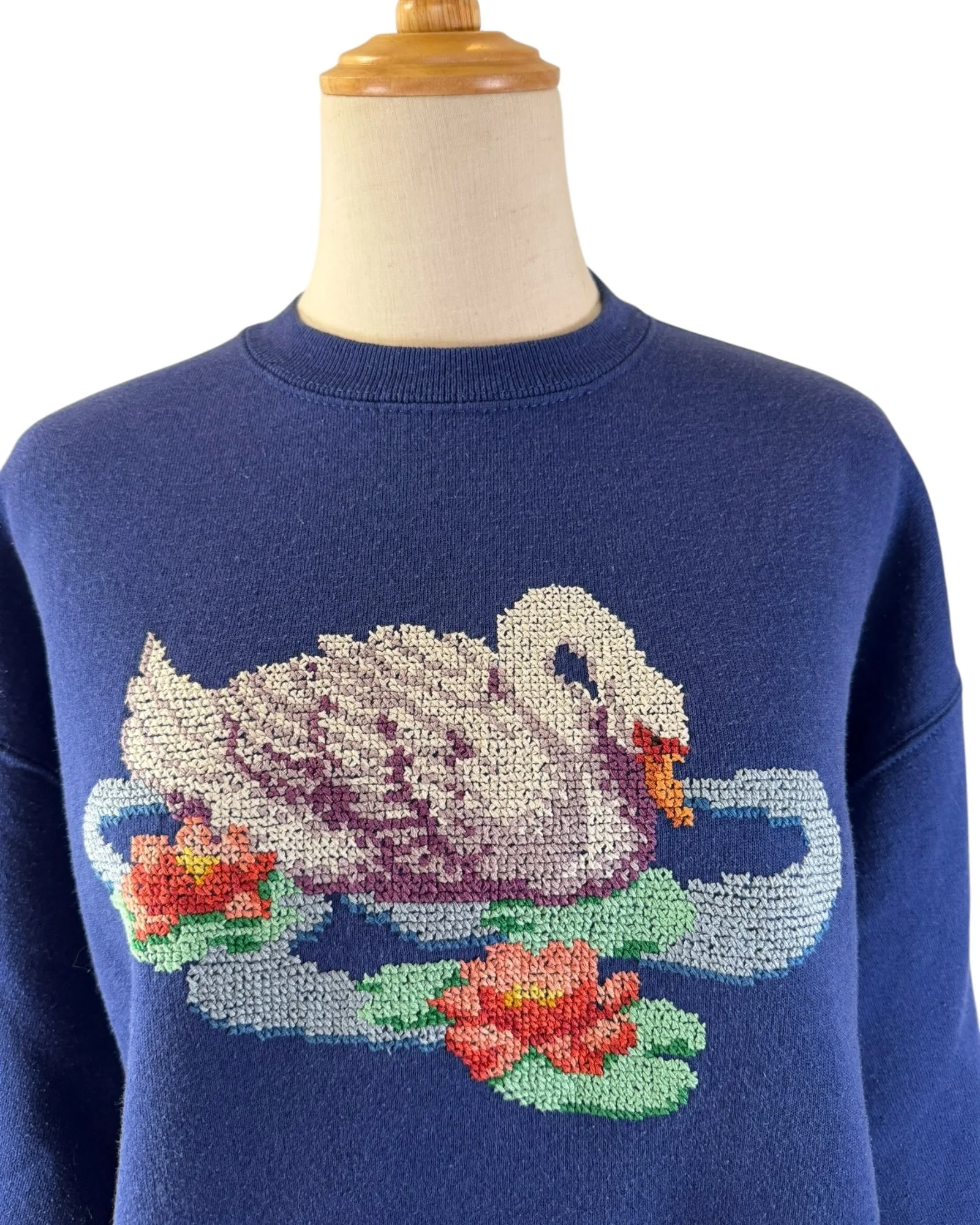 Cross Stitch Swan Sweatshirt (5).jpeg