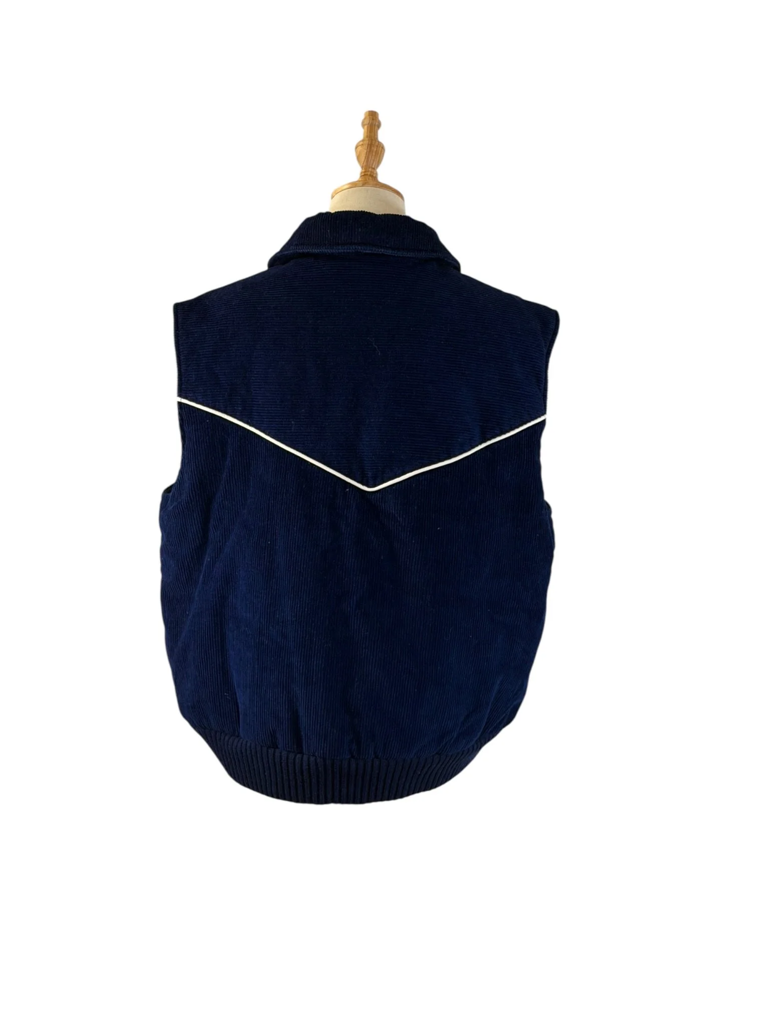 Navy Blue Corduroy Puffy Vest (4).jpeg