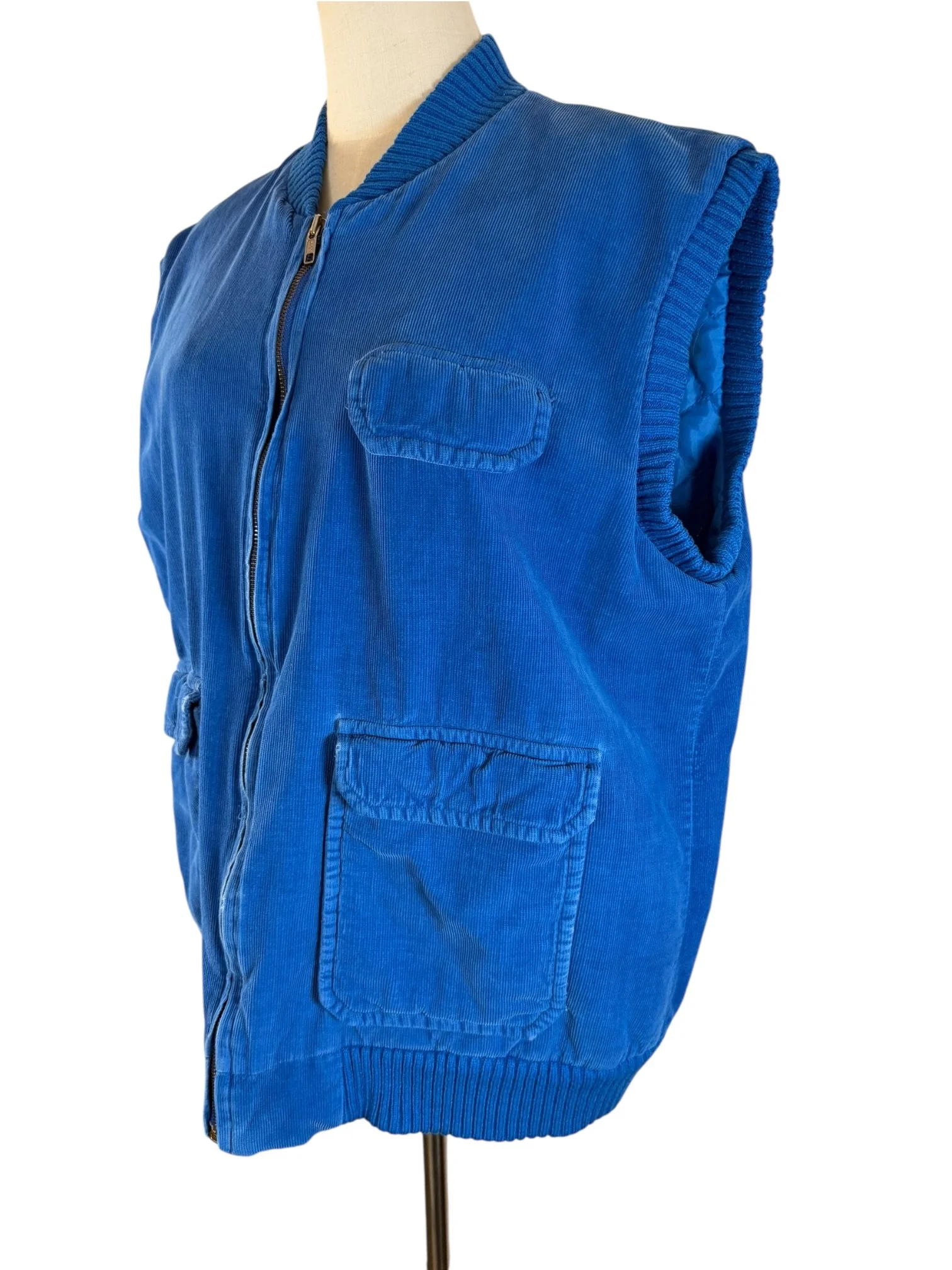 Cobalt Blue Corduroy Puffy Vest (6).jpeg