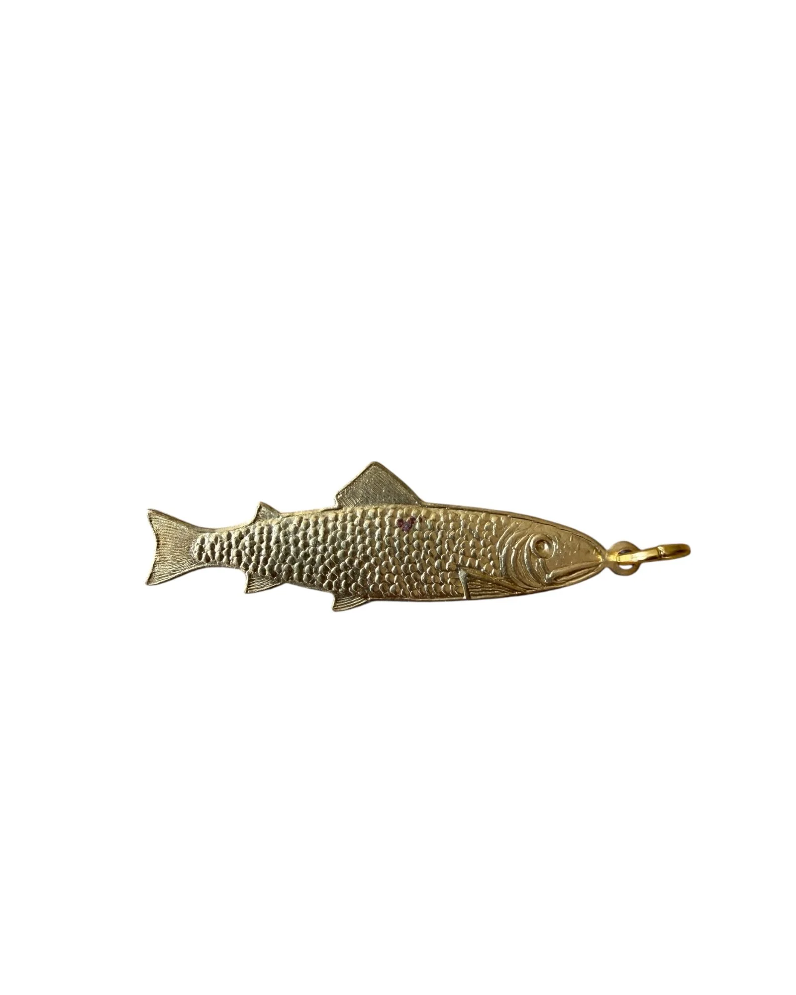 Vintage Fish Brass Charm