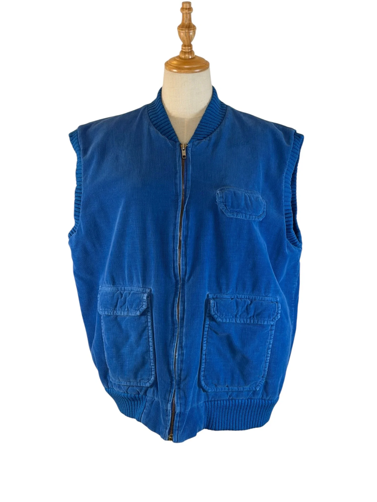 Cobalt Blue Corduroy Puffy Vest (2).jpeg