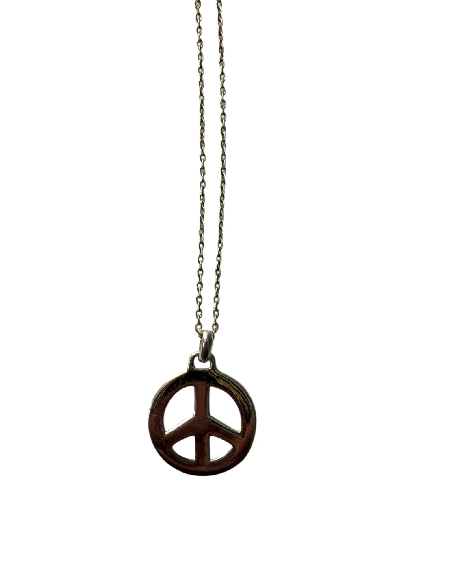 Necklace - Sterling Peace Sign (3).jpeg