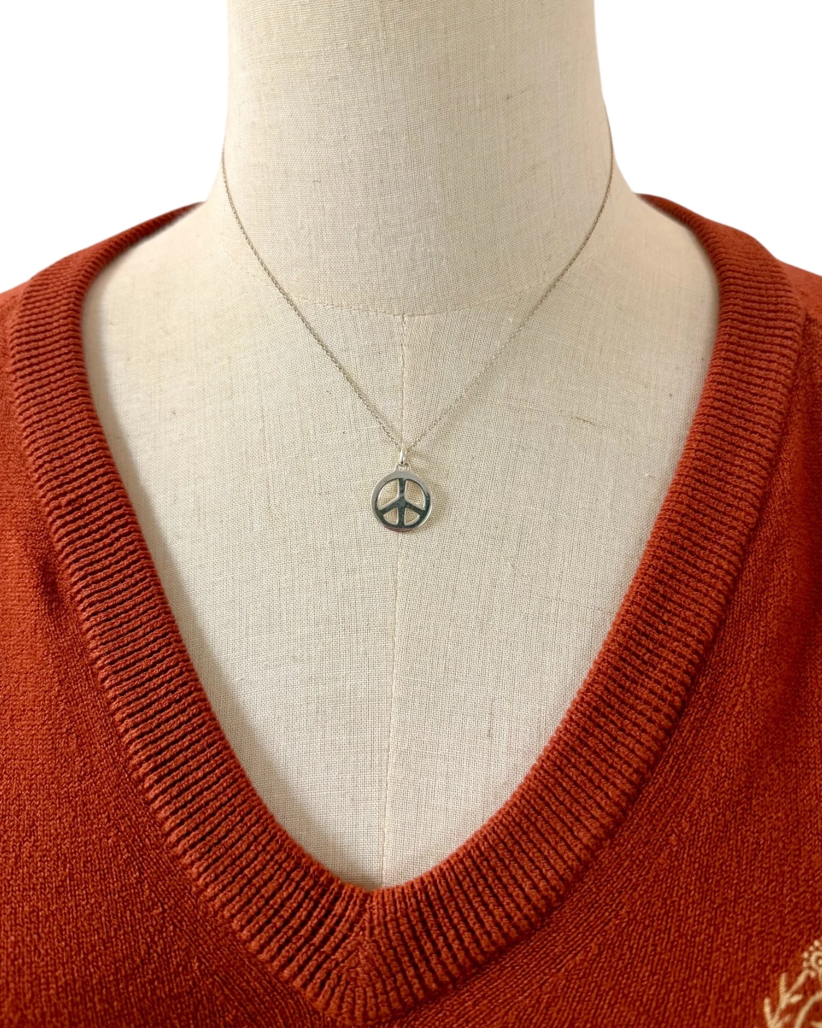 Necklace - Sterling Peace Sign (1).jpeg