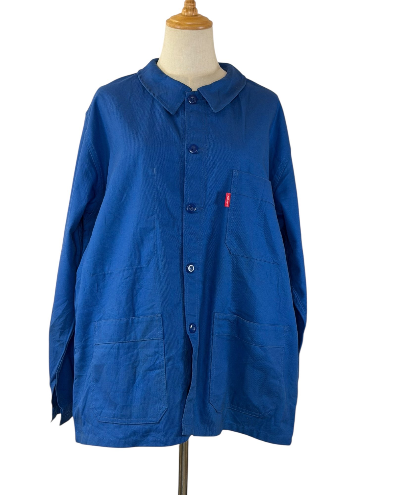 Vintage 60s/70s French Blue Adolphe Lafont Chore Coat
