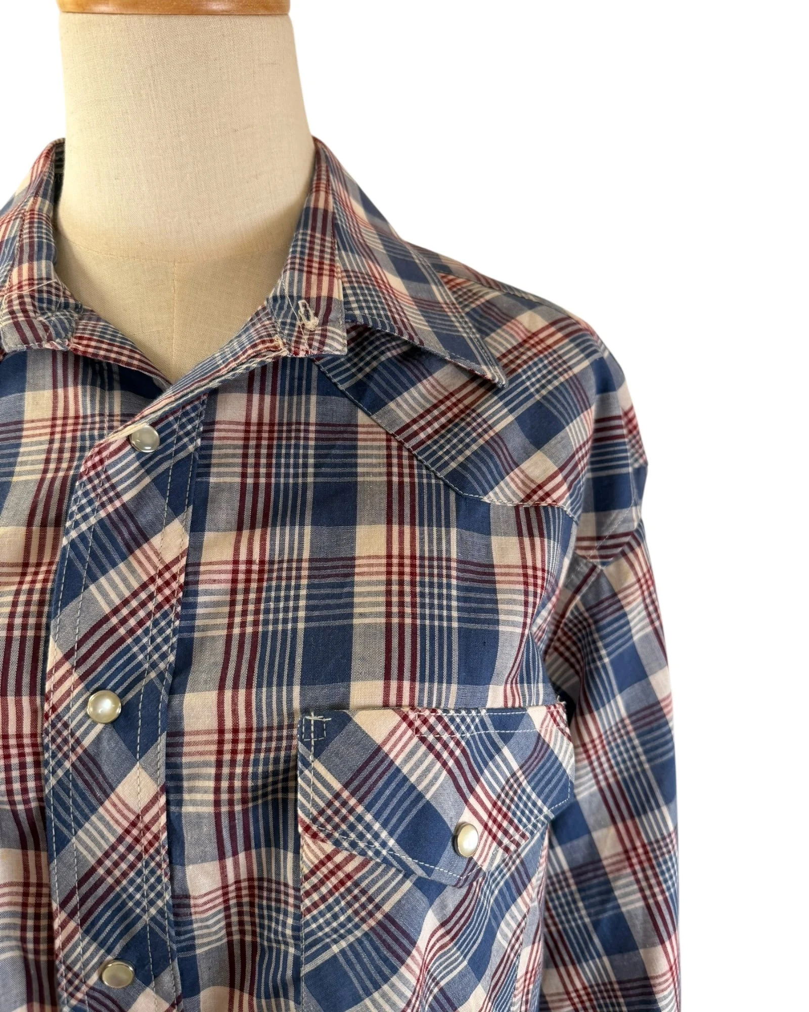 Wrangler Blue & Red Western Shirt (3).jpeg