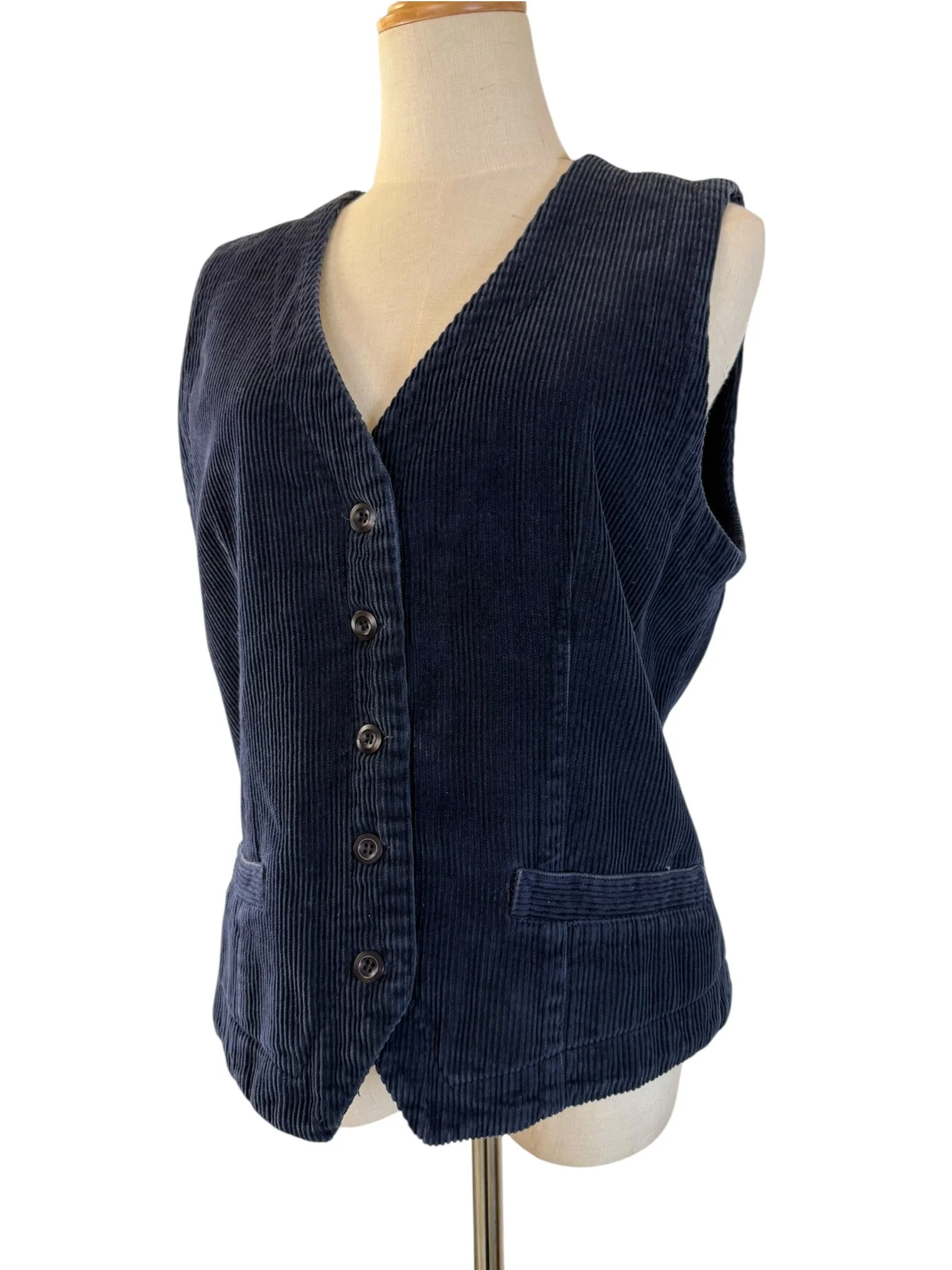 Navy Blue Corduroy Vest (7).jpeg
