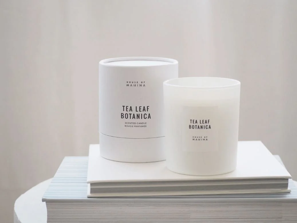 House of Mahina 12 oz Candle - Tea Leaf Botanica