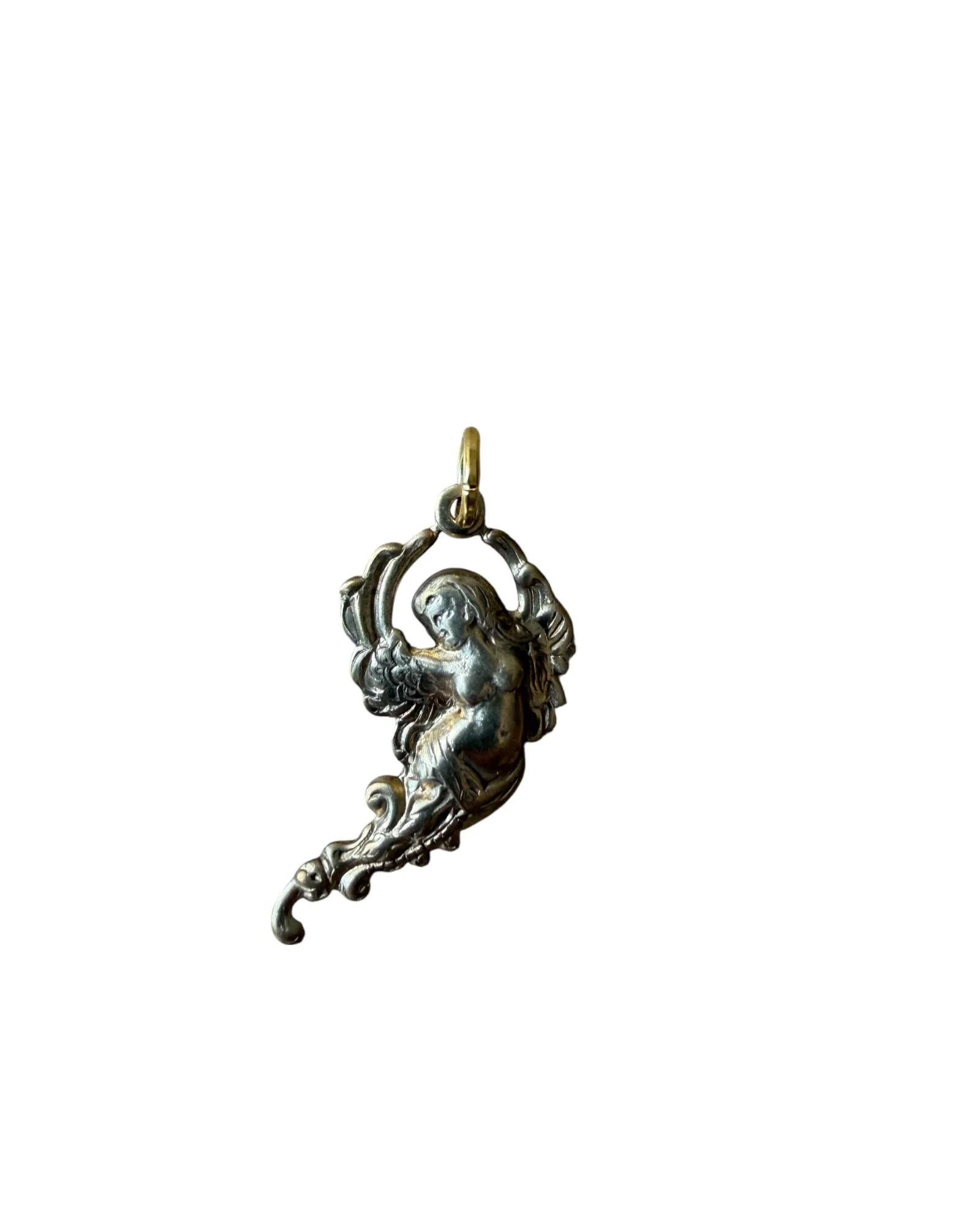 Vintage Venus/Fairy Brass Charm