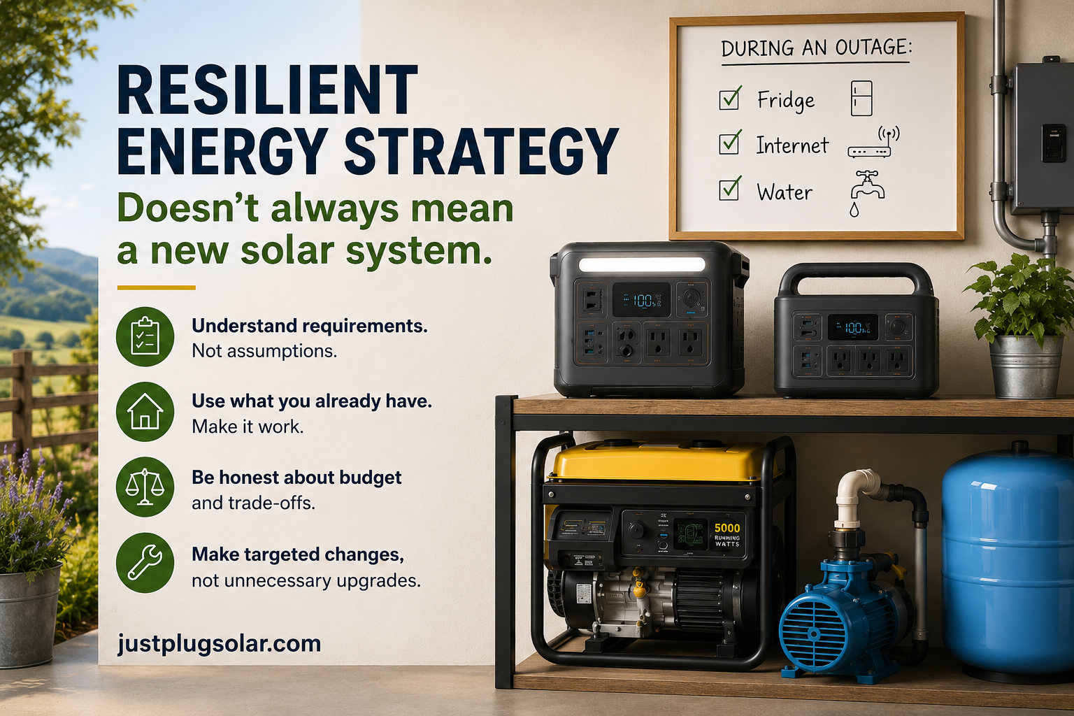 Resilient Energy Strategy Doesn't Always Mean a New Solar System