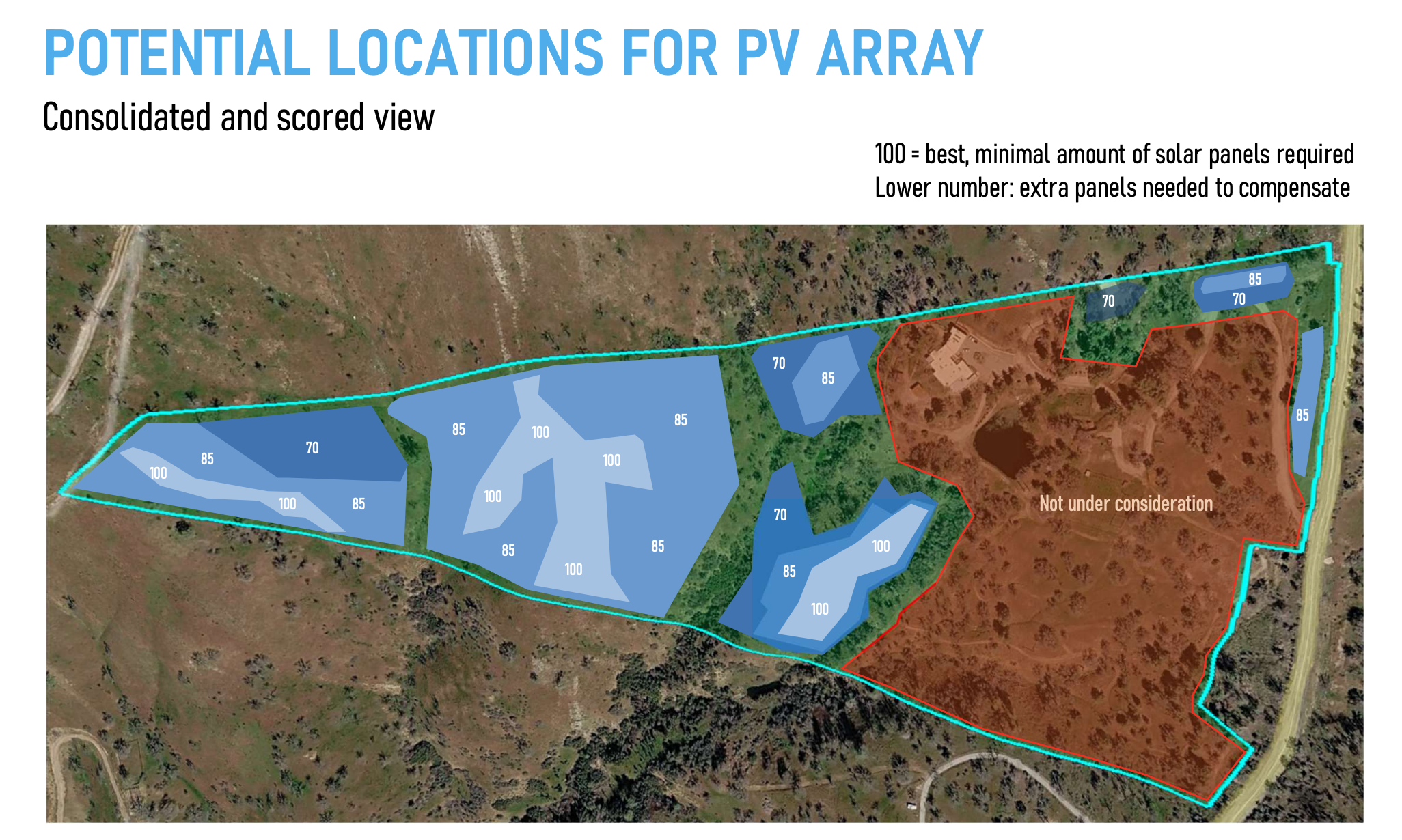 Potential location for PV array analysis