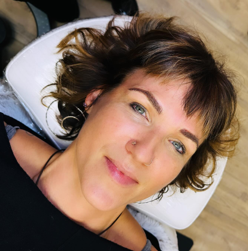 Machine stroke fluffy brows