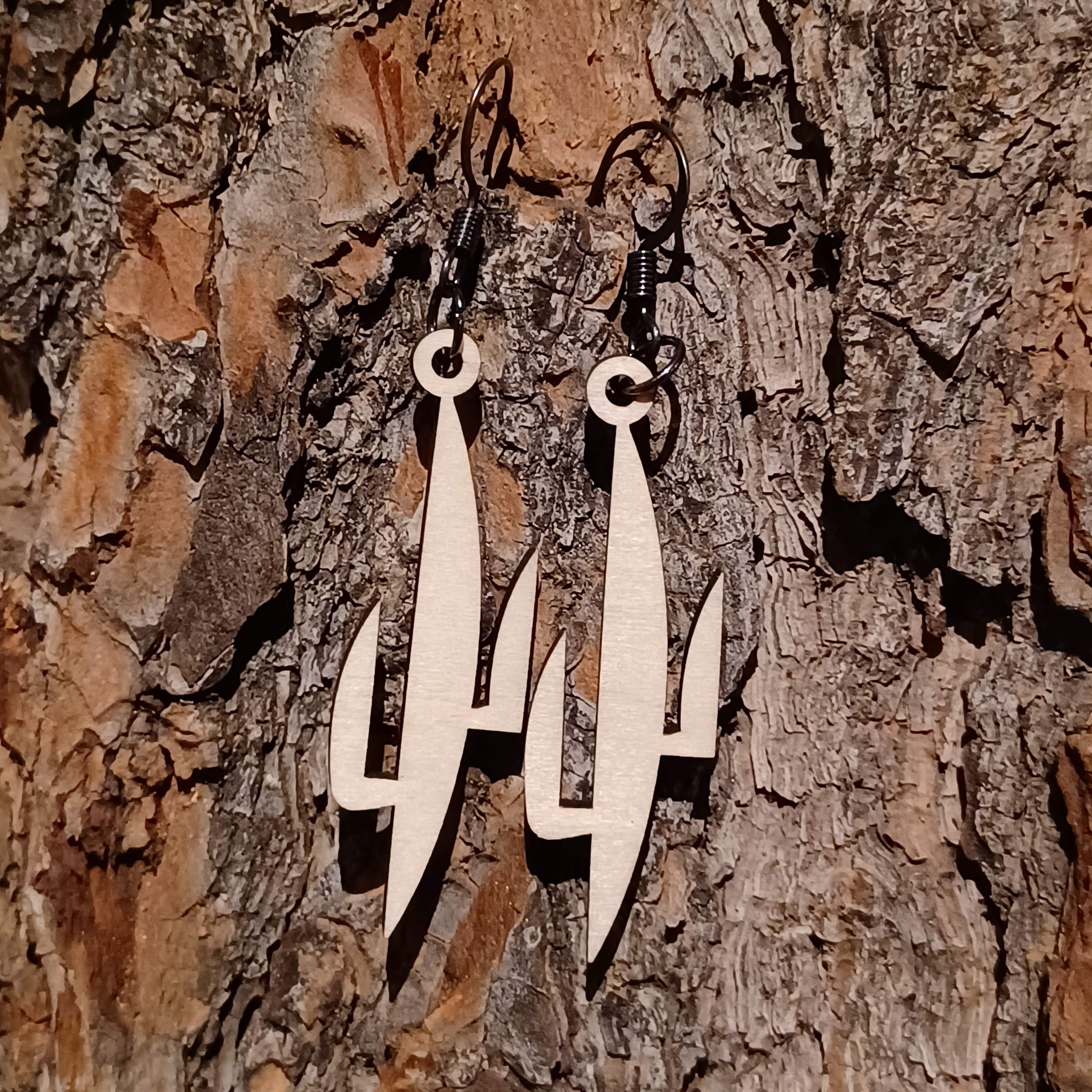Abstract Minimalistic Cactus Earrings #2