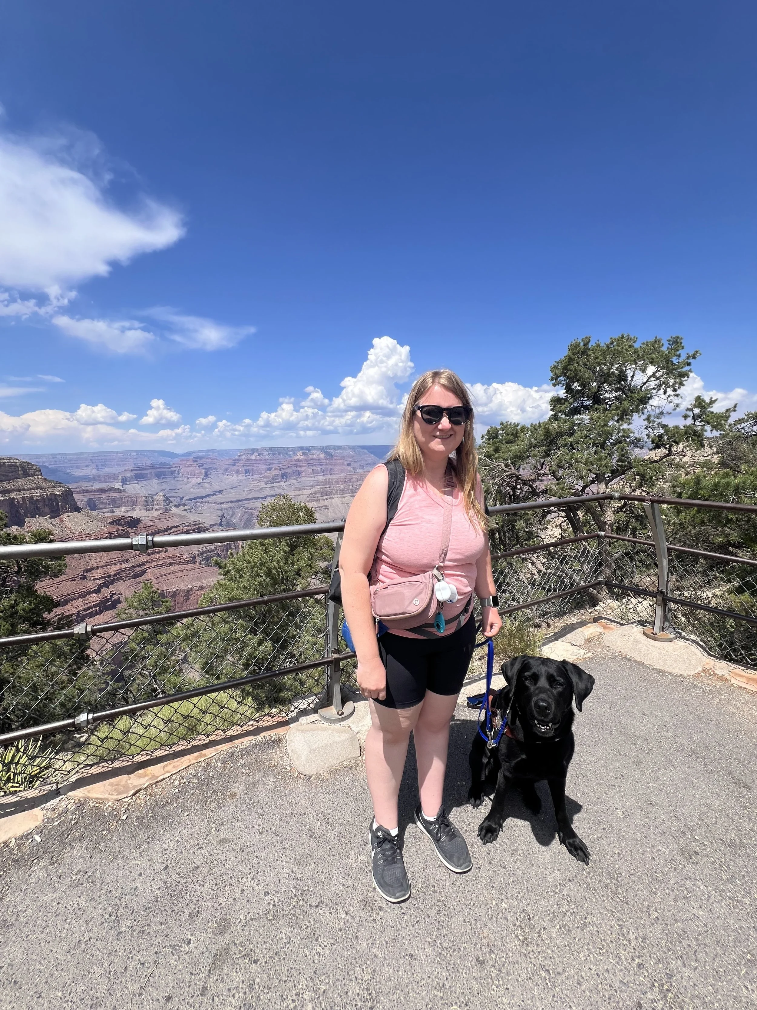 Lindsay and Eve in the Grand Canyon.