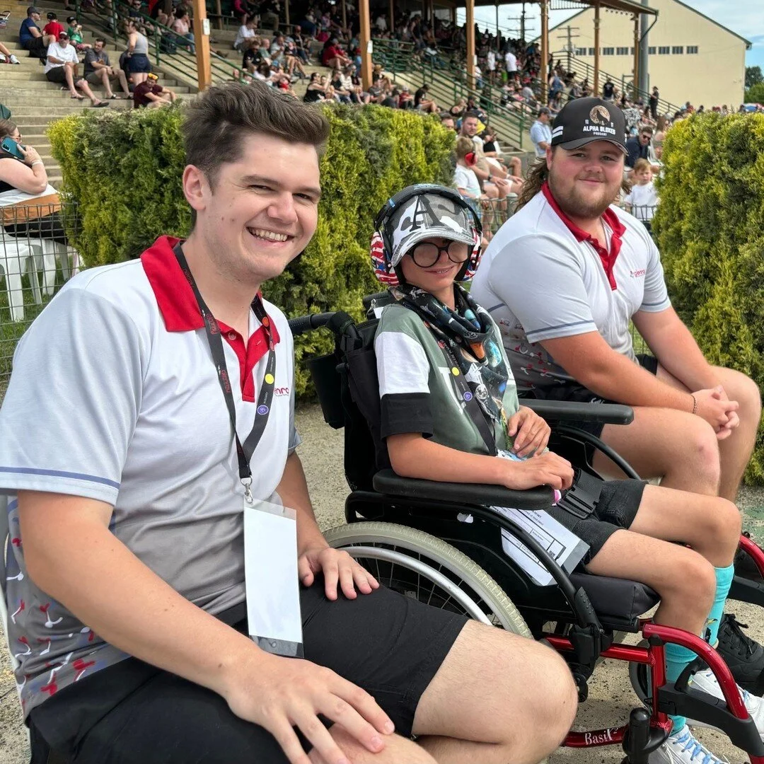 Alex, Jacob, and Bill had an amazing time on Saturday afternoon at the Bathurst Monster Trucks event! Alex was fortunate enough to receive a pair of motocross gloves as a gift from one of the drivers. It was truly a memorable experience that they wil