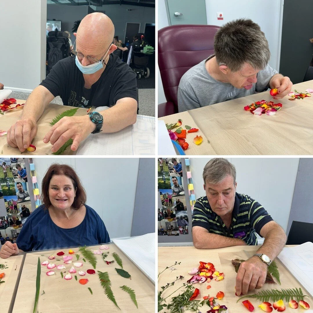 The Sensory Program at our Lifestyle and Learning Centre has been a great success! 
Last week, Our participants excelled at creating stunning artwork using a variety of plants with diverse textures, scents, and appearances. 

#LifestyleandLearning #S