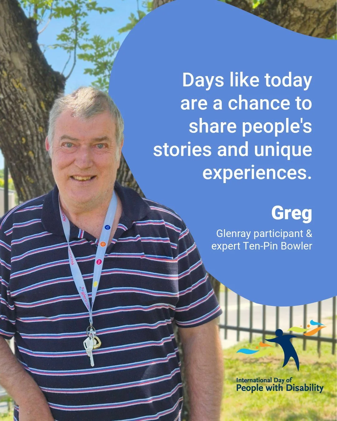 International Day of People with Disability 

Today we join the global community in recognising and celebrating the contributions, achievements, and strengths of people with disability.

This year&rsquo;s theme, &ldquo;Fostering disability-inclusive 