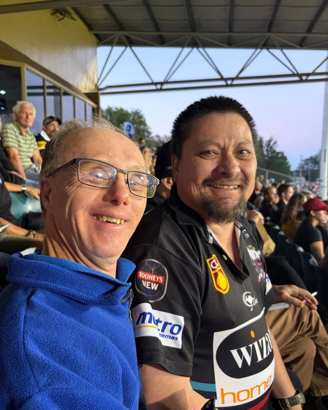 Footy fever hit Bathurst over the weekend! 🏉

Our participants headed along to the big clash between the @penrithpanthers and the @cronullasharks at Carrington Park.

From cheering in the stands to meeting some of their footy heroes, it was an unfor
